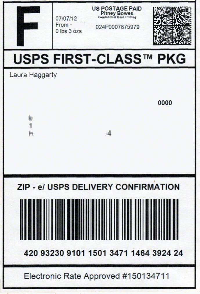 Shipping Label